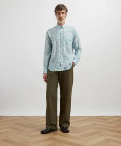Liberty Shirts^Classic Fit Hemp Shirt in Stoneley Rose