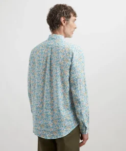 Liberty Shirts^Classic Fit Hemp Shirt in Stoneley Rose