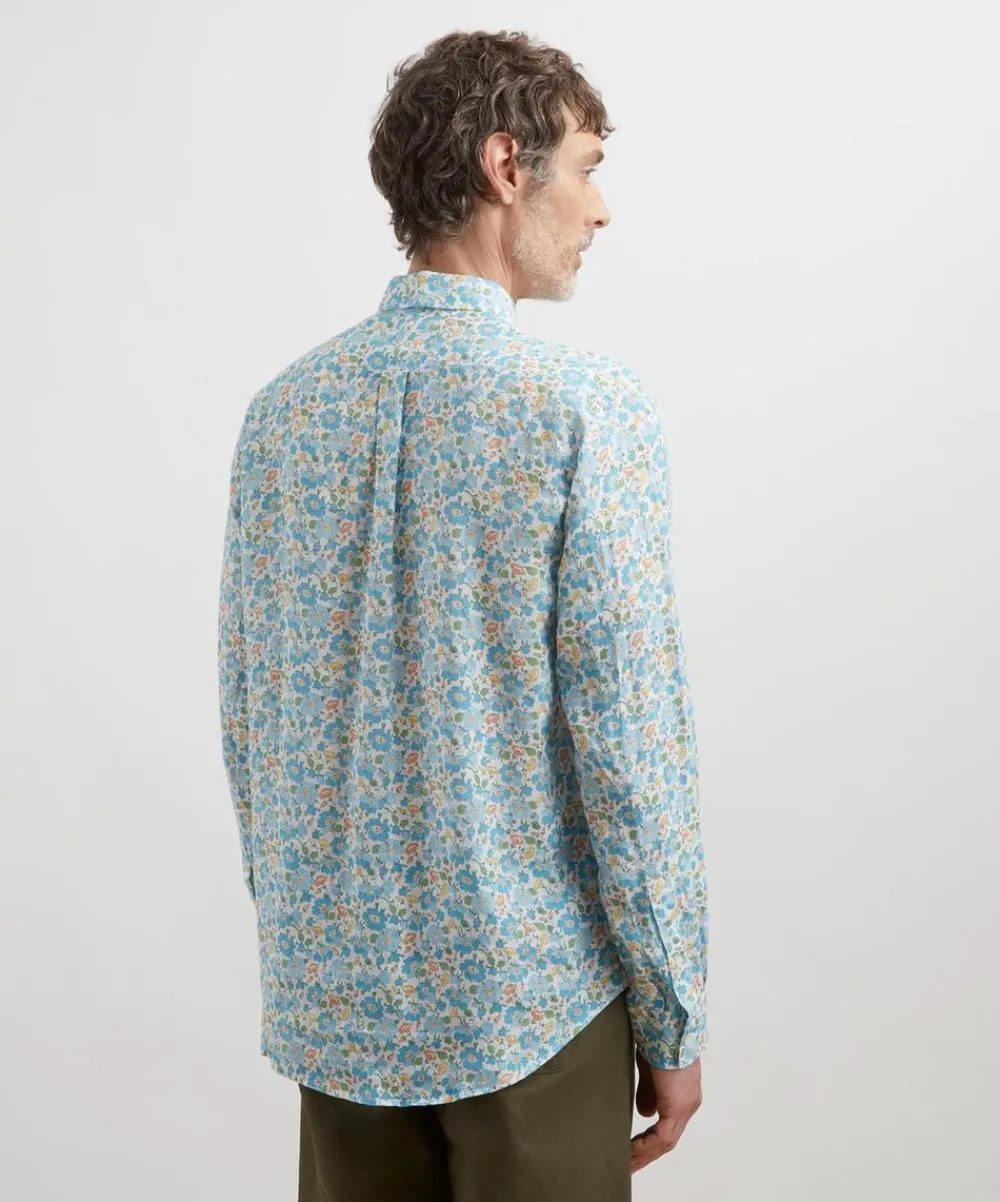 Liberty Shirts^Classic Fit Hemp Shirt in Stoneley Rose