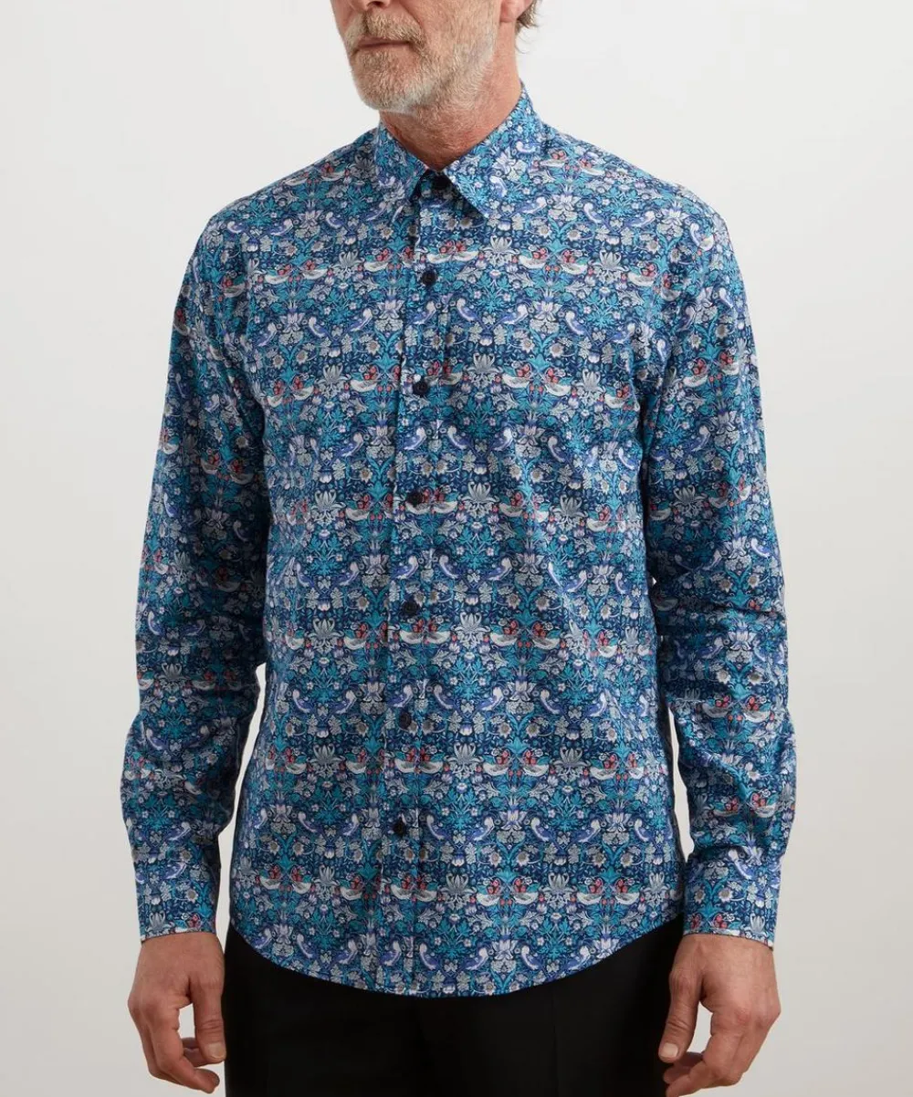 Liberty Shirts^Classic Fit Tana Lawn™ Shirt in Strawberry Thief