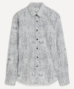 Liberty Shirts^Classic Fit Tana Lawn™ Shirt in Indigo Morris