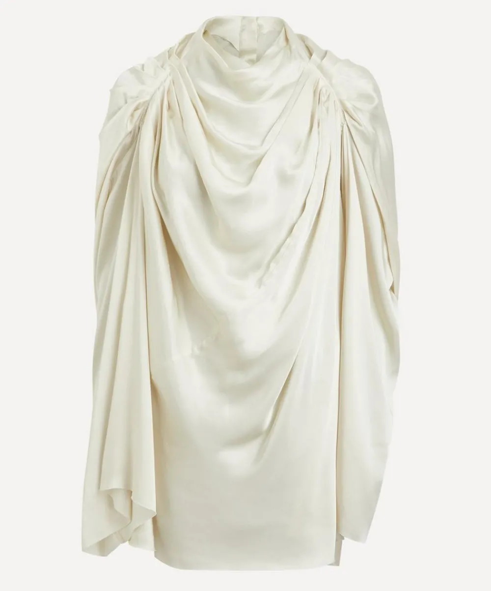 Rick Owens Tops^Claudette Draped Charmeuse Top