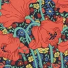 Liberty Fabrics Crepe De Chine^Clementina Poppy Crepe de Chine
