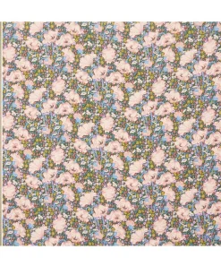 Liberty Fabrics Crepe De Chine^Clementina Poppy Crepe de Chine