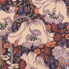 Liberty Fabrics Silk Satin^Clementina Poppy Silk Satin