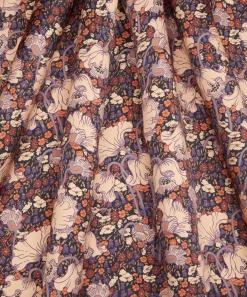 Liberty Fabrics Silk Satin^Clementina Poppy Silk Satin