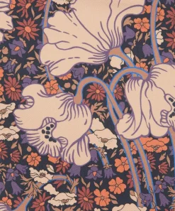 Liberty Fabrics Monument Twill^Clementina Poppy Silk Twill