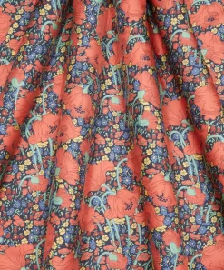 Liberty Fabrics Monument Twill^Clementina Poppy Silk Twill