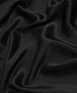 Liberty Fabrics Silk Satin|Classic Tana Lawn^Coal Plain Silk Satin