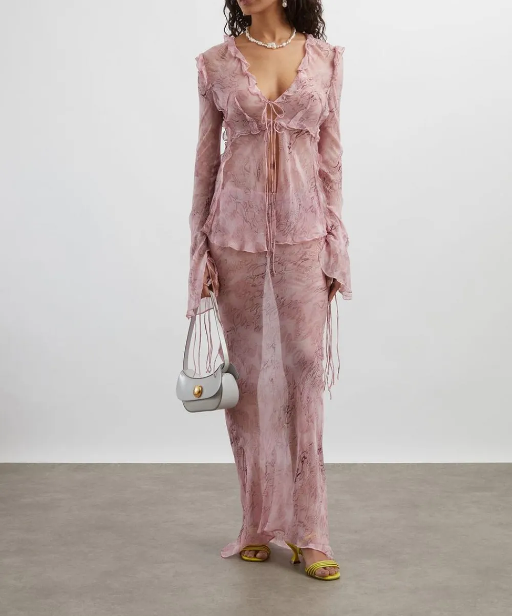Rat & Boa Tops^Cobra Pink Blouse