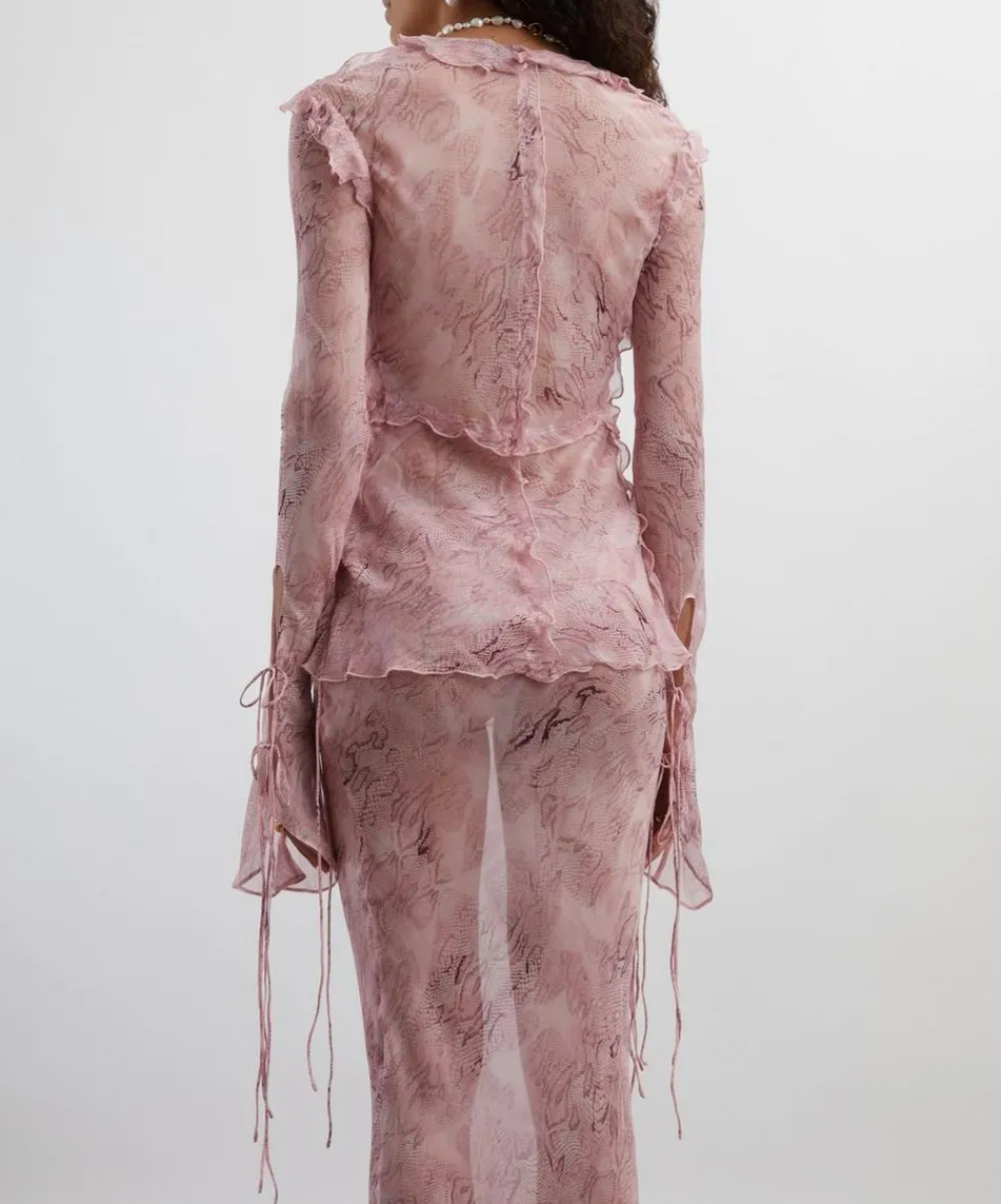 Rat & Boa Tops^Cobra Pink Blouse