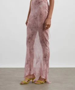 Rat & Boa Skirts^Cobra Pink Maxi Skirt