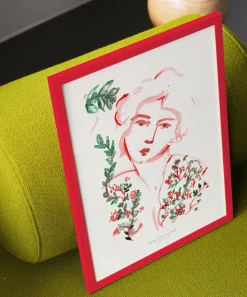 PSTR Studio Wall Art^Coco Schneider Dame Aux Fleurs Framed Print