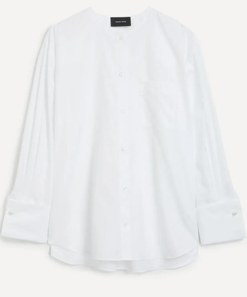 Simone Rocha Tops^Collarless Elongated Shirt
