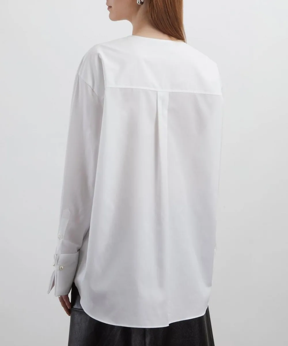 Simone Rocha Tops^Collarless Elongated Shirt