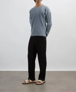 HOMME PLISSÉ ISSEY MIYAKE Tops^COLOURS PLEATS Grey Blue Pleated Top