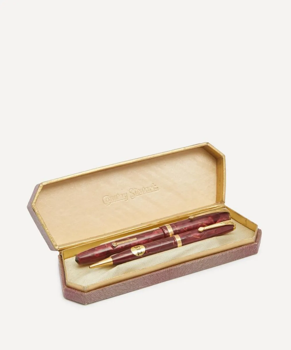 Vintage Stationery And Games^Conway Stewart 84 Fountain Pen and Pencil Set