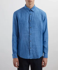 Sunspel Shirts^Cool Blue Linen Shirt