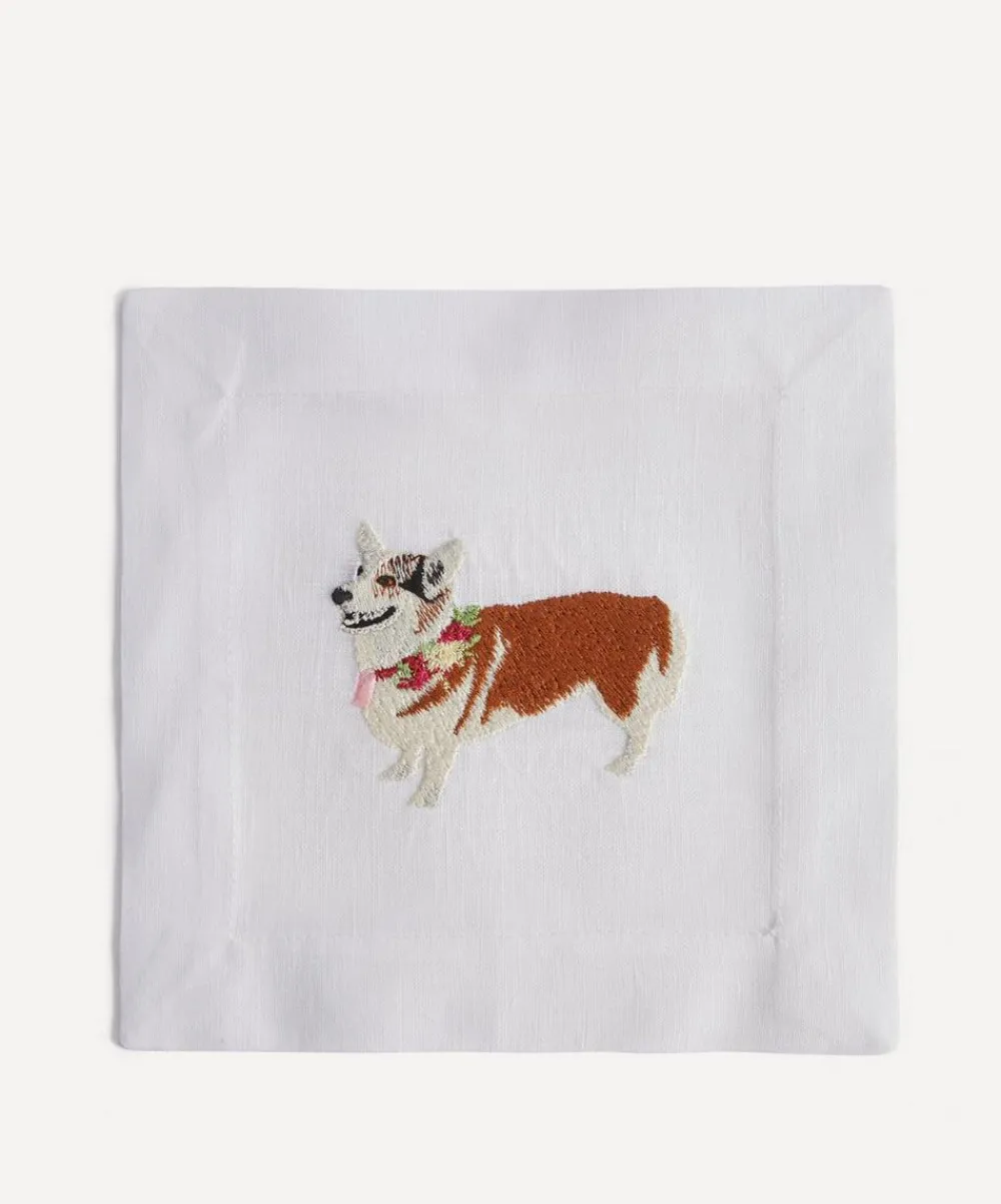 Lettermade Tableware|Kitchen^Corgi Cocktail Napkins Set of Four