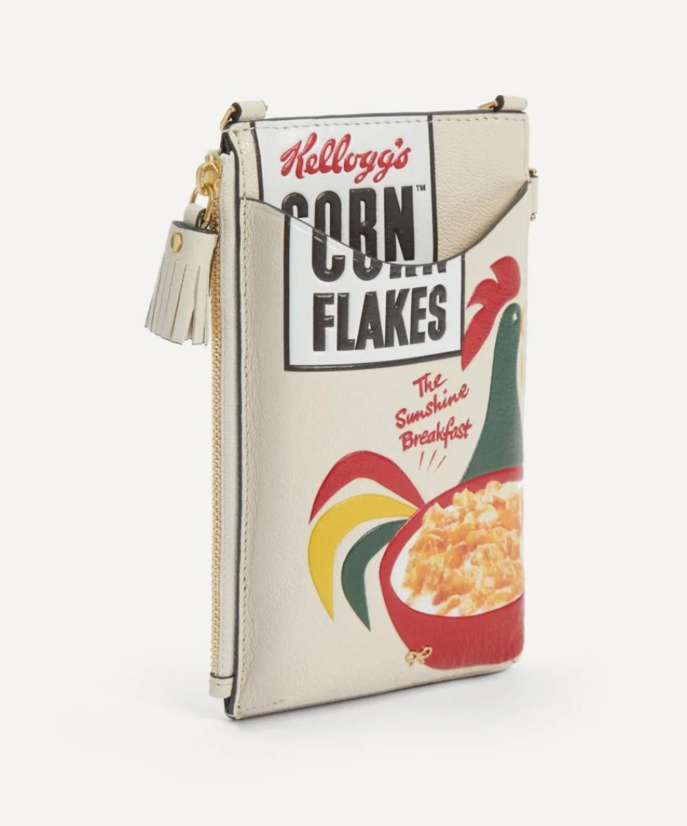 Anya Hindmarch Travel Accessories^Corn Flakes Zip Phone Pouch on Strap