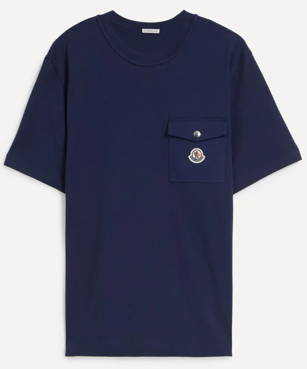 Moncler Tops^Cotton Pocket T-Shirt