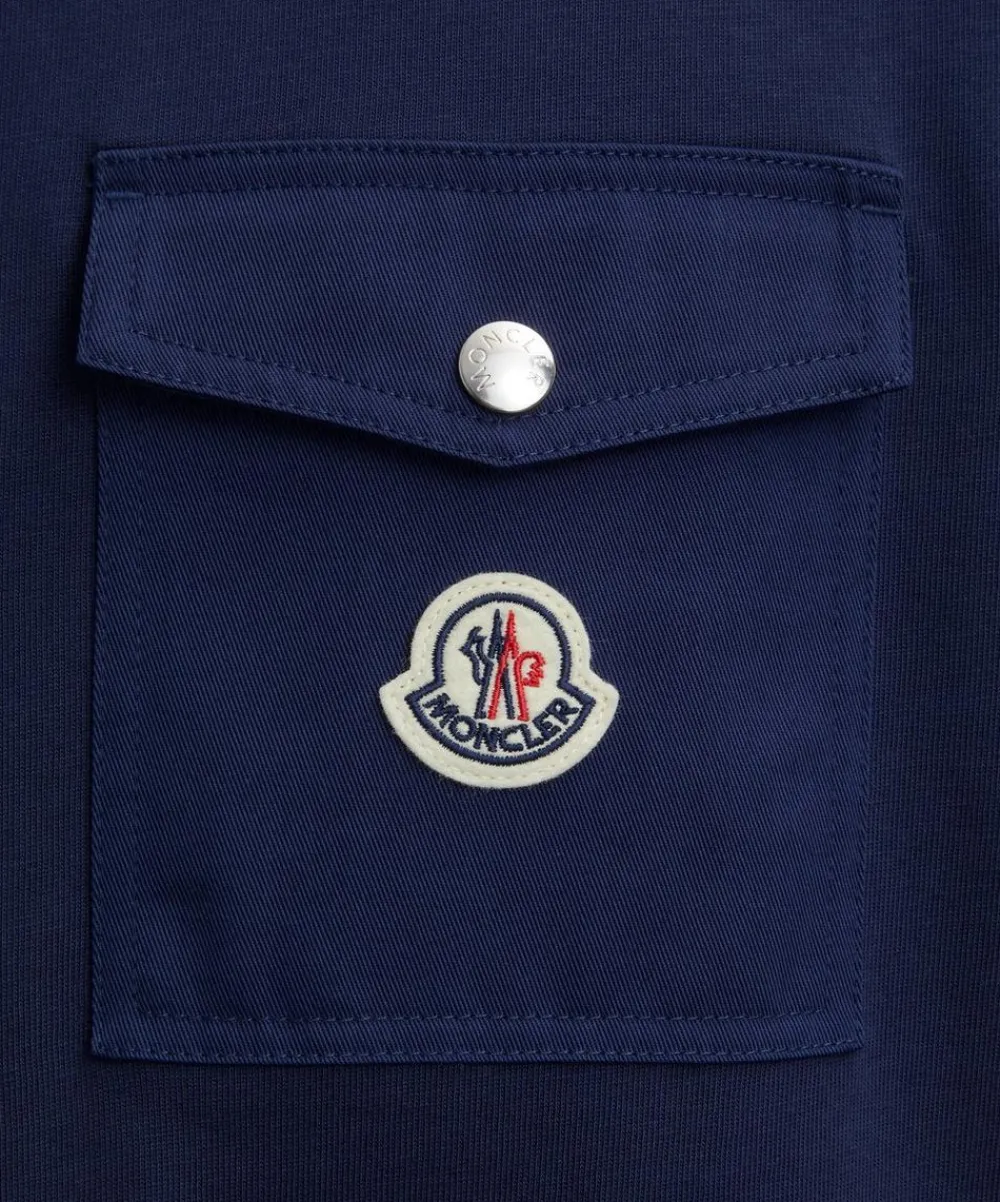 Moncler Tops^Cotton Pocket T-Shirt