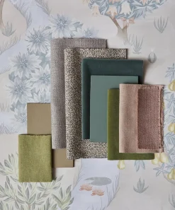 Liberty Interiors Furnishing Fabrics^Cotton Velvet in Fern