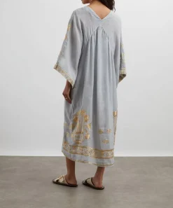 Kori Dresses^Crete Embroidered Ramie Kaftan