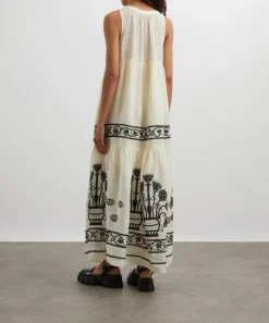 Kori Dresses^Crete Embroidered Sleeveless Tiered Dress