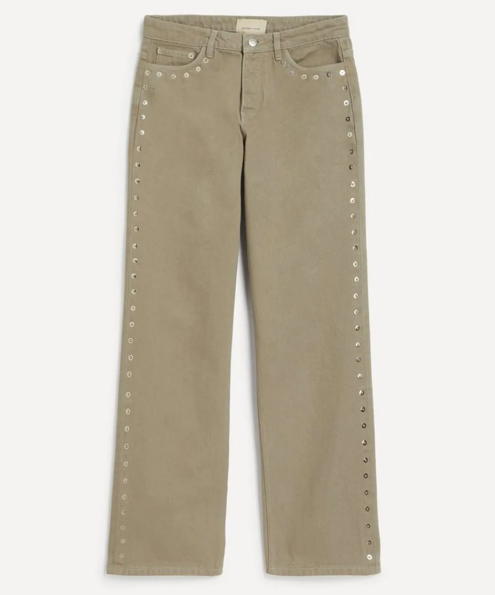 Paloma Wool Trousers & Shorts^Crowd Studded Boyfriend Denim Trousers