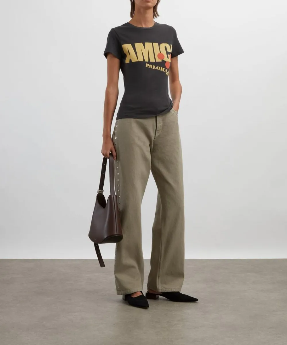Paloma Wool Trousers & Shorts^Crowd Studded Boyfriend Denim Trousers