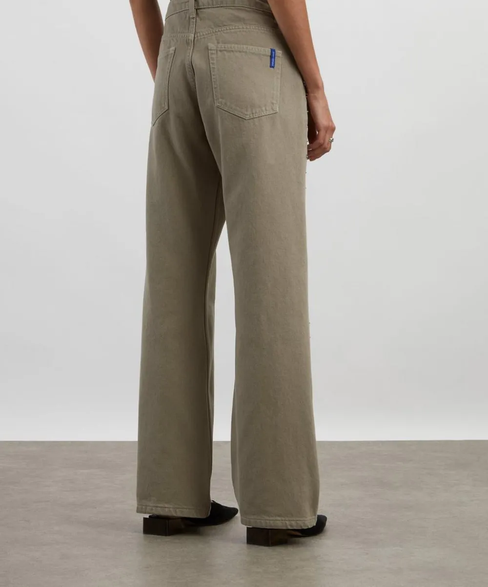 Paloma Wool Trousers & Shorts^Crowd Studded Boyfriend Denim Trousers