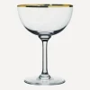 The Vintage List Glass & Drinksware^Crystal Champagne Saucers Set of Six