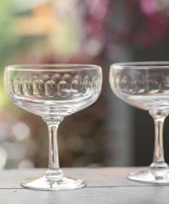 The Vintage List Glass & Drinksware^Crystal Cocktail Glasses Set of Four