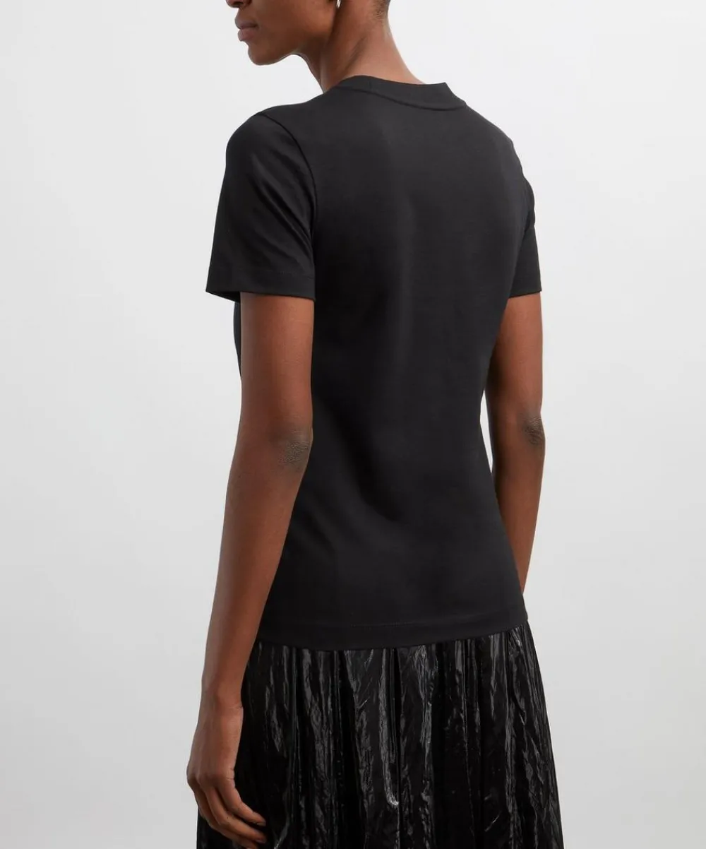 Moncler Tops^Crystal Logo Cotton T-Shirt