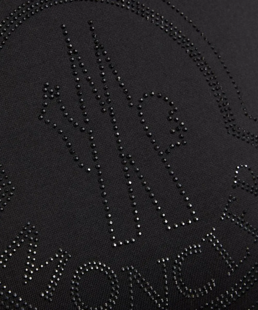 Moncler Tops^Crystal Logo Cotton T-Shirt