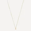 AURUM + GREY Necklaces^9ct Gold A Initial Pendant Necklace