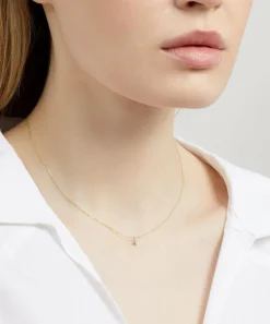 AURUM + GREY Necklaces^9ct Gold A Initial Pendant Necklace
