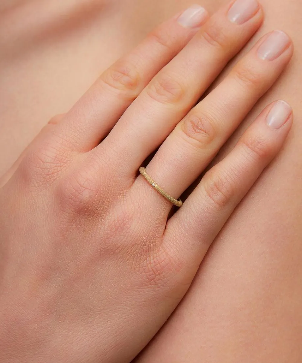 Yvonne Léon Rings|Rings^9ct Gold Alliance Mini Diamond Ring