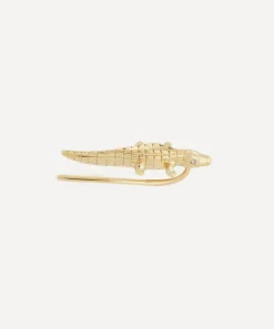 Bibi van der Velden Earrings|Earrings^18ct Gold Alligator Ear Climber Earring Left