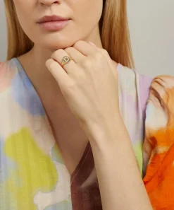 Liberty Rings|Rings^9ct Gold and Diamond Initial Signet Ring - D