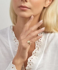 Liberty Rings|Rings^9ct Gold and Diamond Initial Signet Ring - S