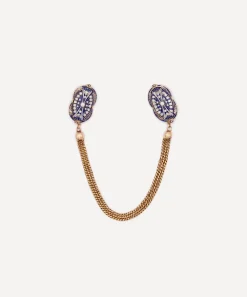Kojis Charms & Pendants|Charms & Pendants^14ct Gold Antique Enamel and Diamond Cloak Brooches
