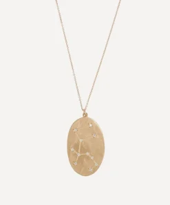 Brooke Gregson Necklaces|Necklaces^14ct Gold Aquarius Astrology Diamond Necklace