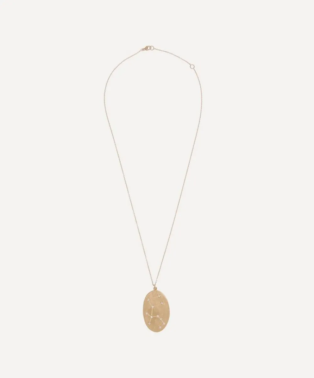 Brooke Gregson Necklaces|Necklaces^14ct Gold Aquarius Astrology Diamond Necklace