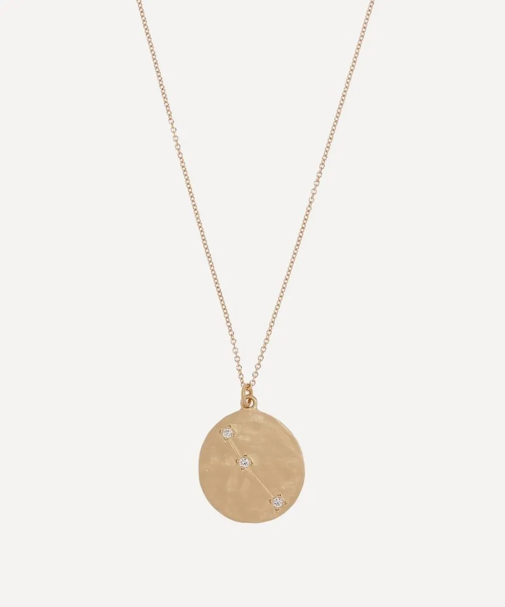 Brooke Gregson Necklaces|Necklaces^14ct Gold Aries Astrology Diamond Necklace