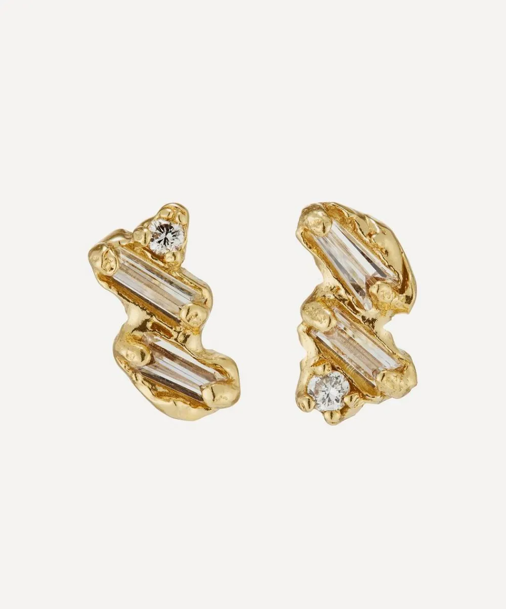 Ellis Mhairi Cameron Earrings|Earrings^14ct Gold Armach Diamond Scatter Stud Earrings