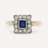 Kojis Rings|Rings^18ct Gold Art Deco Sapphire and Diamond Ring