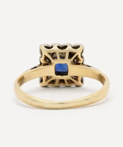 Kojis Rings|Rings^18ct Gold Art Deco Sapphire and Diamond Ring