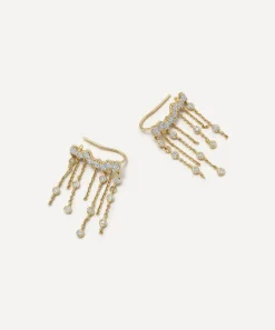 Astley Clarke Earrings|Earrings^14ct Gold Asteri Diamond Chain Crawler Earrings